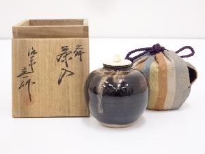 京焼　桶谷定一造　文琳茶入　□z